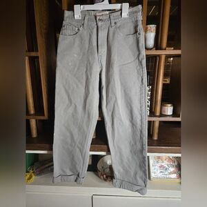 Levis Relaxed Fit 510 Greenish Gray Denim Jeans 29" Waist